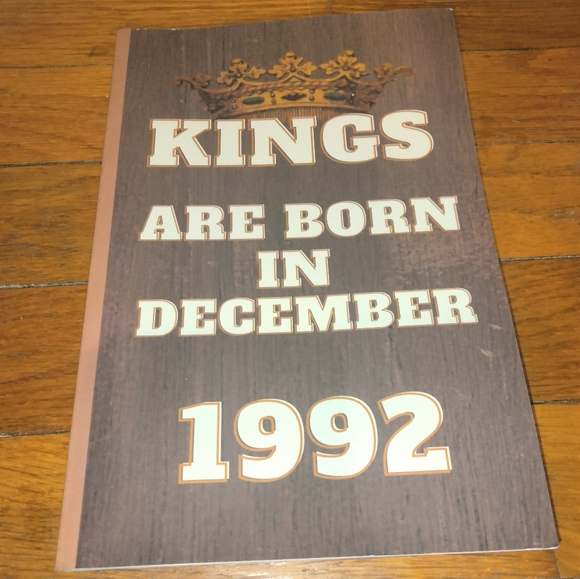 Kings Are Born in December 1992 Notebook - Picture 1 of 2